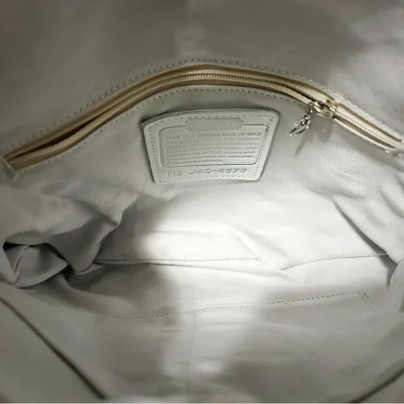 Vintage Coach soho shoulder bag 1994 year Beige and White new without tags - Picture 12 of 16